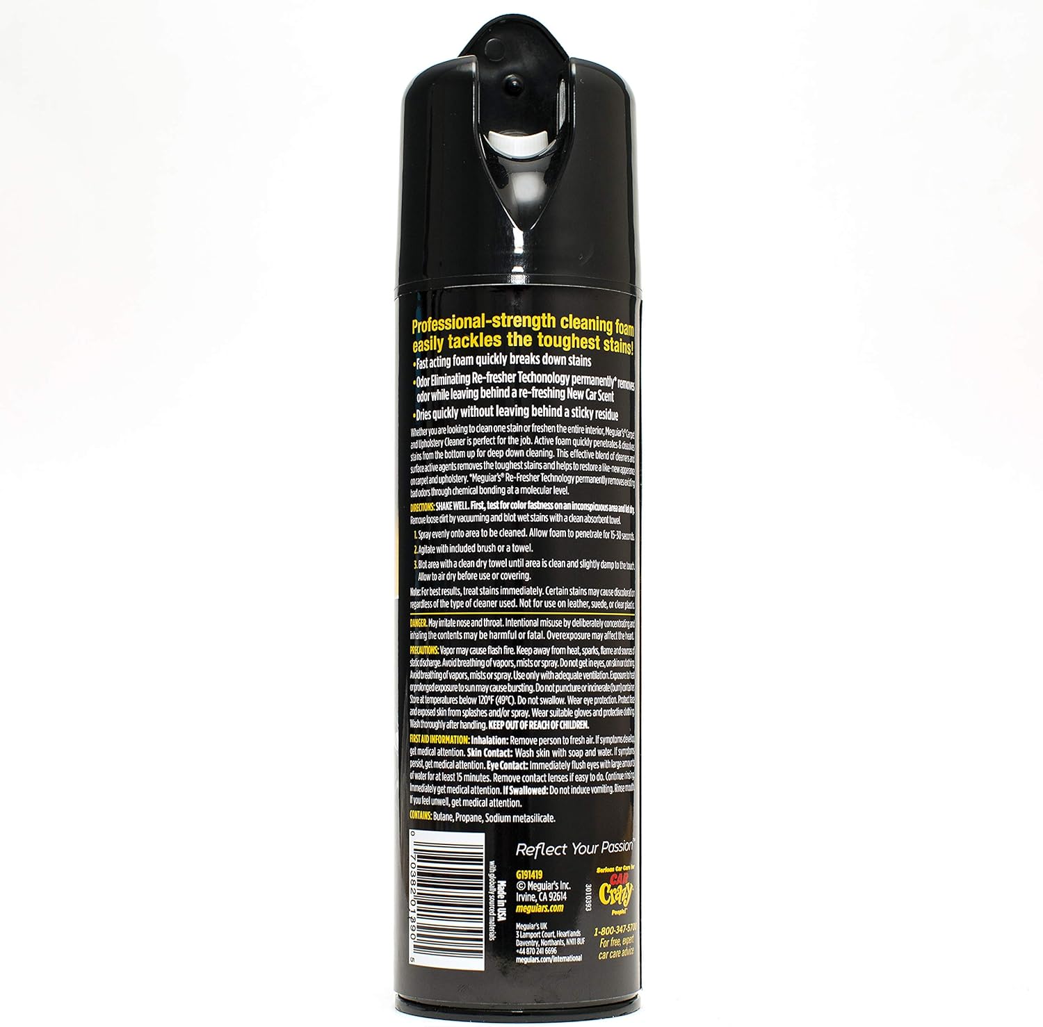 Meguiar’s Carpet & Upholstery Cleaner – 562 ml (19 oz) - Image 4