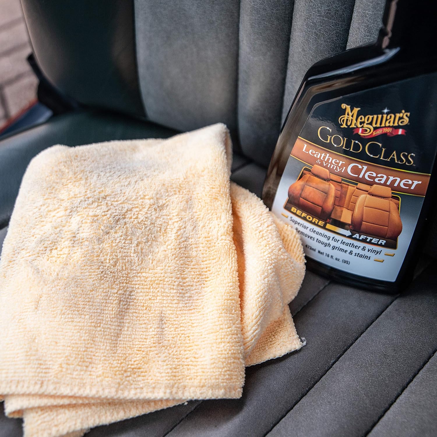 Meguiar’s Gold Class Leather & Vinyl Cleaner – 473 ml (16 oz) - Image 5
