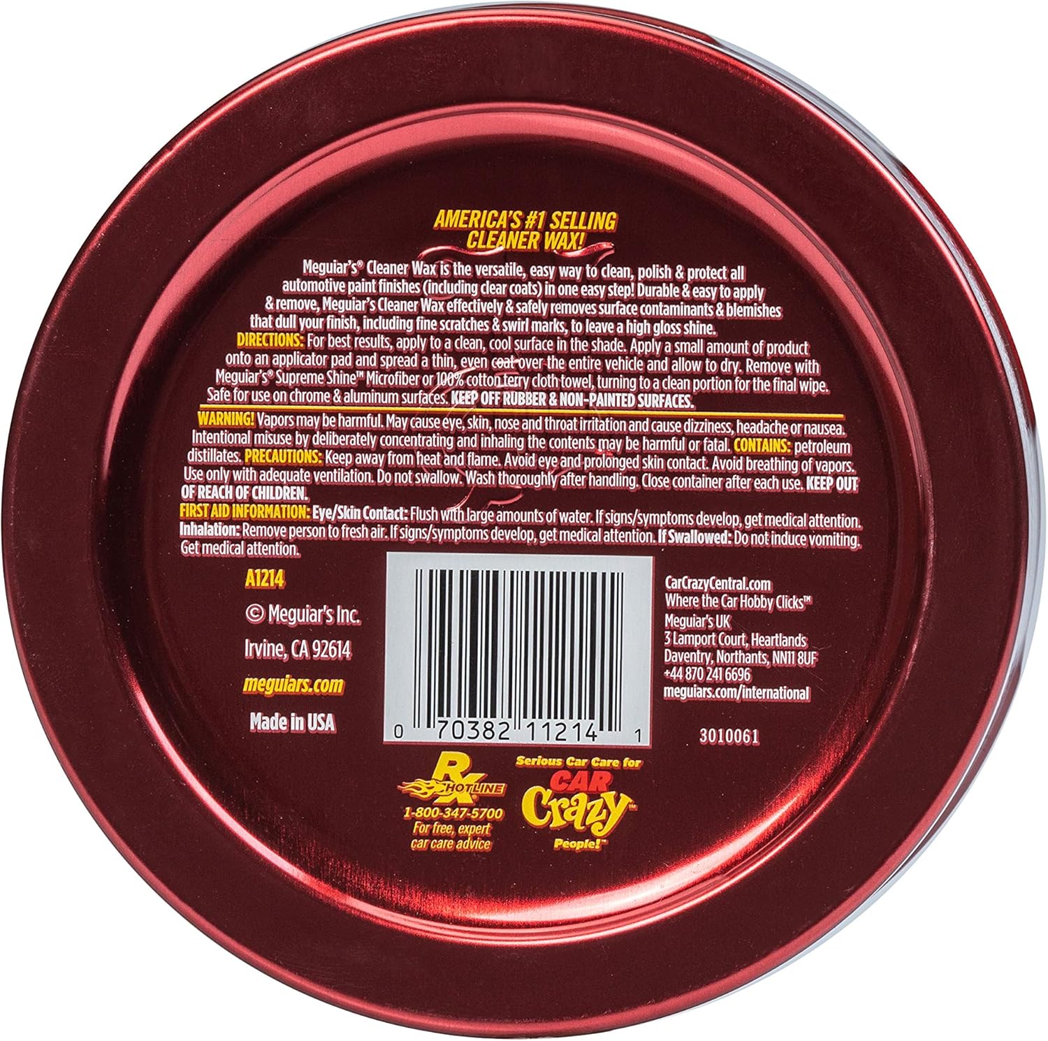 Meguiar’s Cleaner Wax – 311 g (11 oz) Paste - Image 2