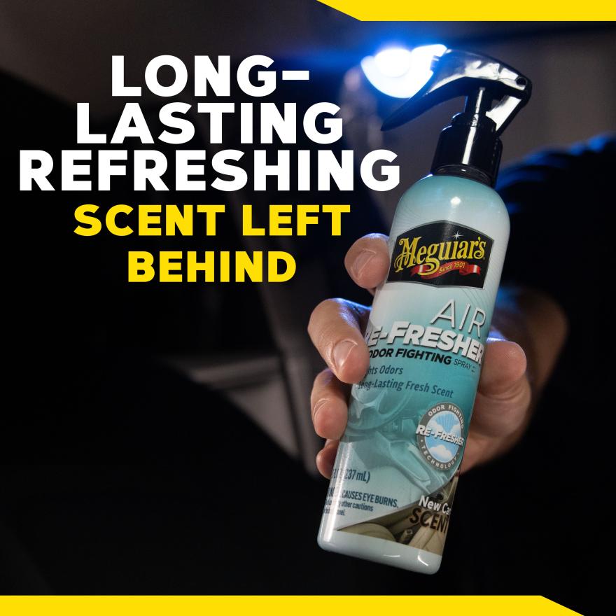 Meguiar’s Air Re-Fresher Odor Fighting Spray – New Car Scent – 237 ml (8 oz) - Image 3
