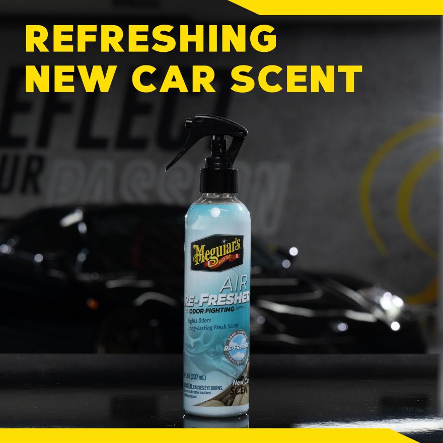 Meguiar’s Air Re-Fresher Odor Fighting Spray – New Car Scent – 237 ml (8 oz) - Image 2