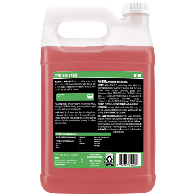 Meguiar’s Professional Hyper Wash D110 – 3.78 L (1 gal) - Image 3
