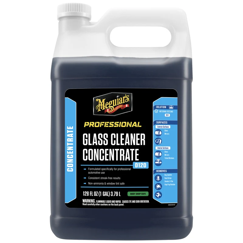 Meguiar’s Professional Glass Cleaner Concentrate D120 – 3.78 L (1 gal)