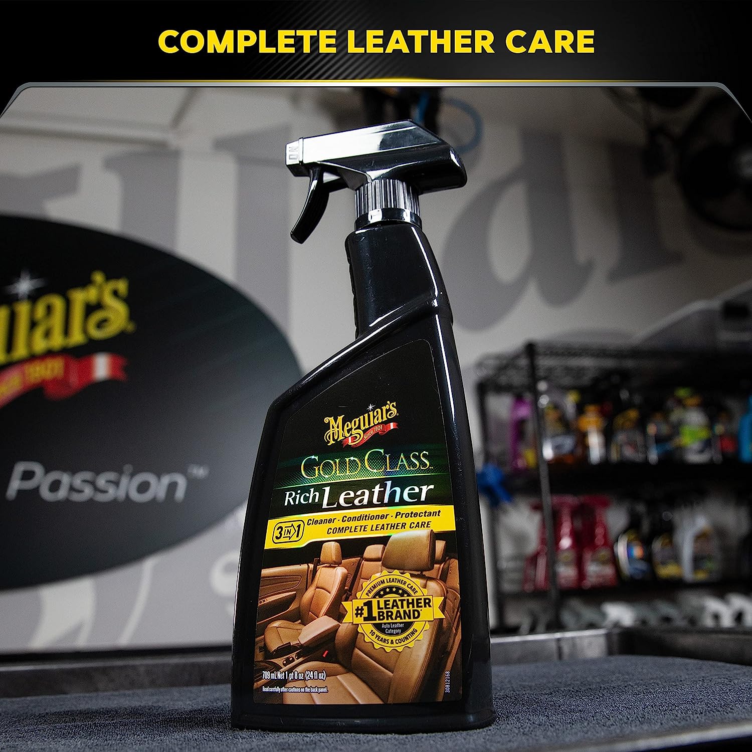 Meguiar’s Gold Class Rich Leather 3-in-1 Spray – 450 ml (15.2 oz) - Image 3