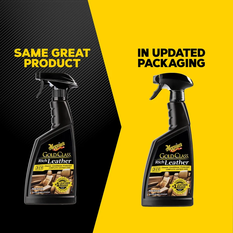 Meguiar’s Gold Class Rich Leather 3-in-1 Spray – 450 ml (15.2 oz) - Image 2