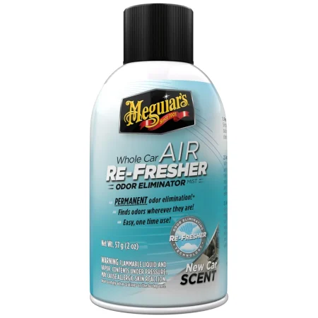 Meguiar’s Whole Car Air Re-Fresher Odor Eliminator Mist – New Car Scent – 59 ml (2 oz)