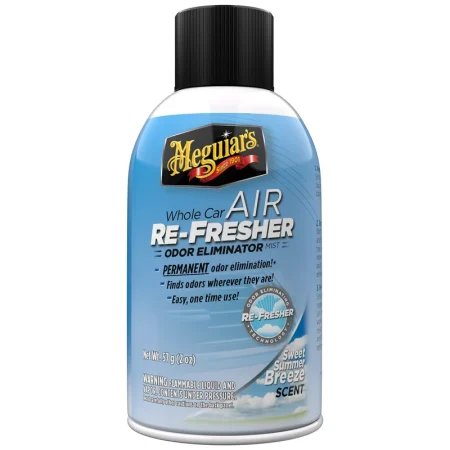 Meguiar’s Whole Car Air Re-Fresher Odor Eliminator Mist – Sweet Summer Breeze Scent – 59 ml (2 oz)