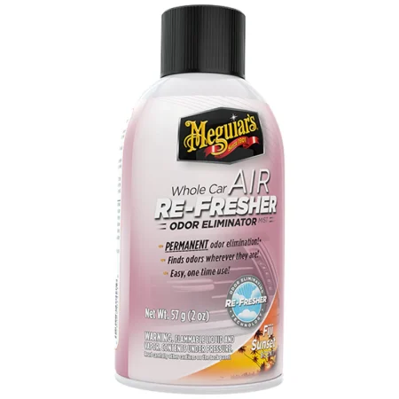 Meguiar’s Whole Car Air Re-Fresher Odor Eliminator Mist – Fiji Sunset Scent – 59 ml (2 oz)