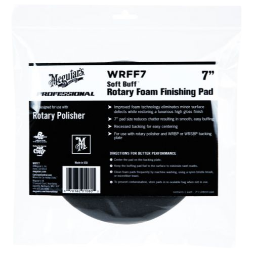 Meguiar's Professional Finishing Foam Pads - 7 inch - Black