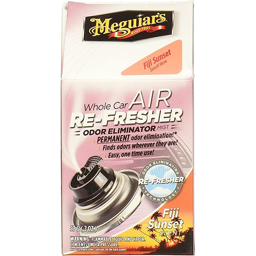 Meguiar’s Whole Car Air Re-Fresher Odor Eliminator Mist – Fiji Sunset Scent – 59 ml (2 oz) - Image 2