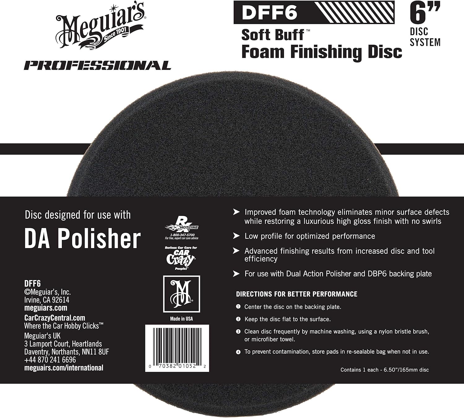 DA Foam Finishing Disk 6", DFF6 - Image 3